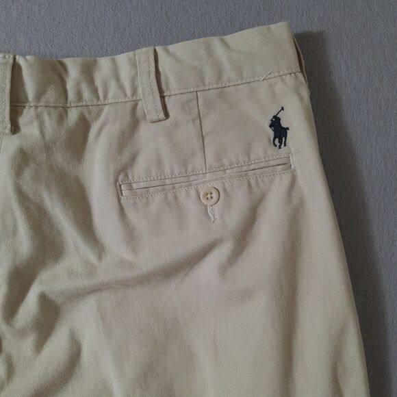 Polo Ralph Lauren Preston Chino Pants Men’s 36x30 Beige/Cream with Navy Pony - Picture 12 of 13